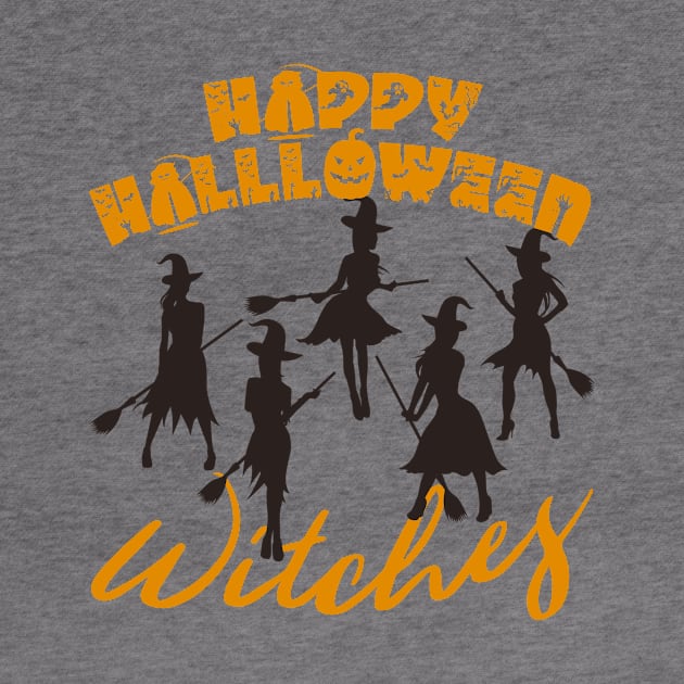 Happy Halloween Witches by countrysideflowerwalls